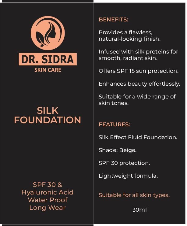 Silk foundation with spf